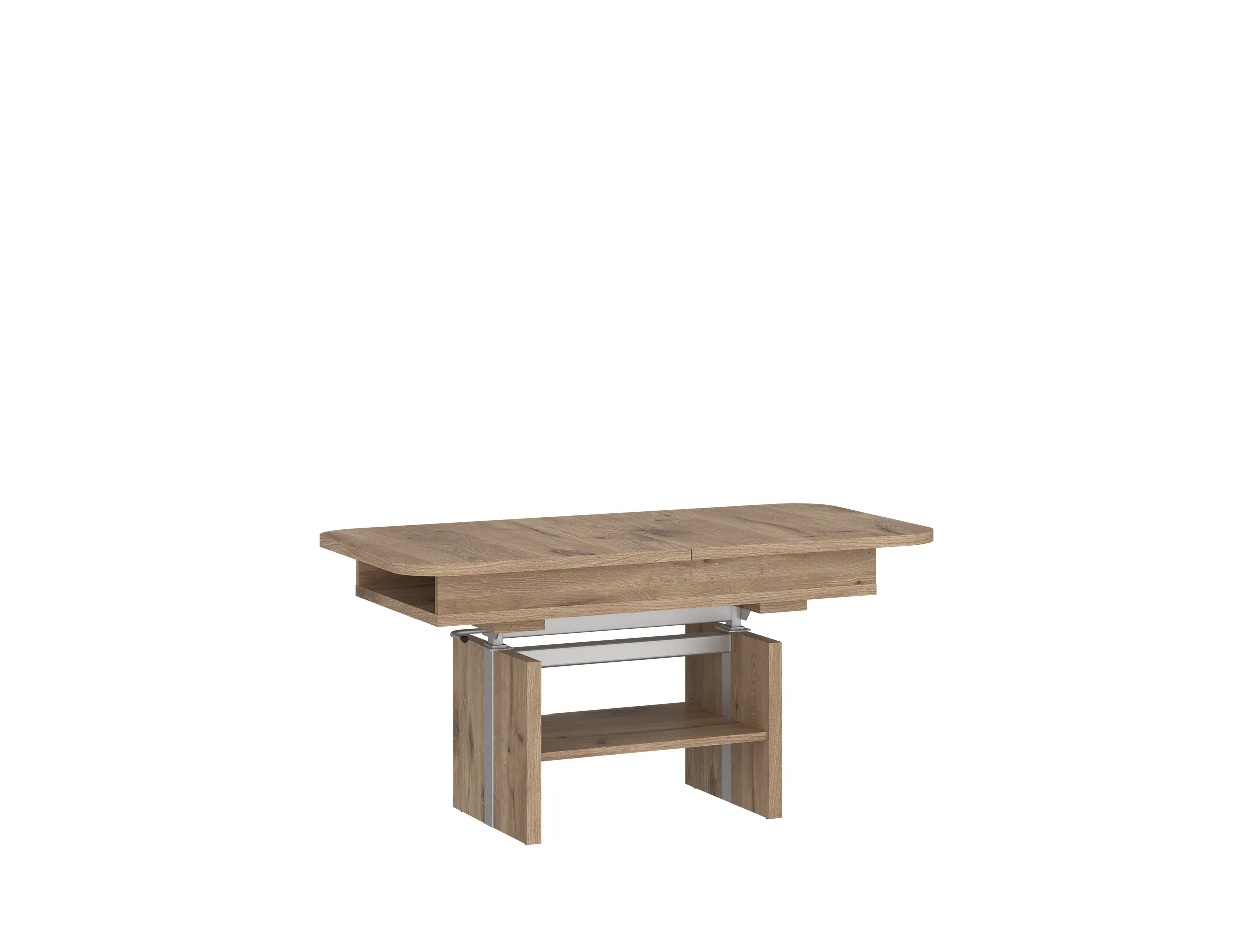 Ławostół rozkładany z podnośnikiem i półką CORTADO 65x110(150) dąb viking CRTT03 Ławostół rozkładany z podnośnikiem i półką CORTADO 65x110(150) dąb viking CRTT03