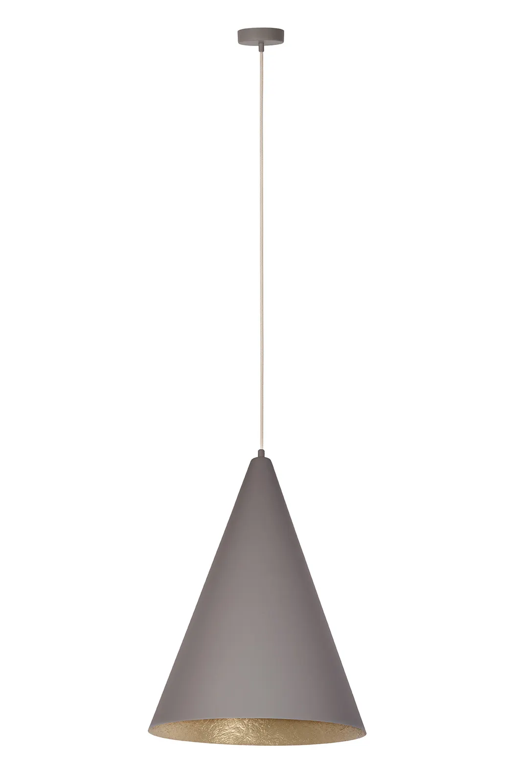 Lampa wisząca VESUVIO S taupe złota