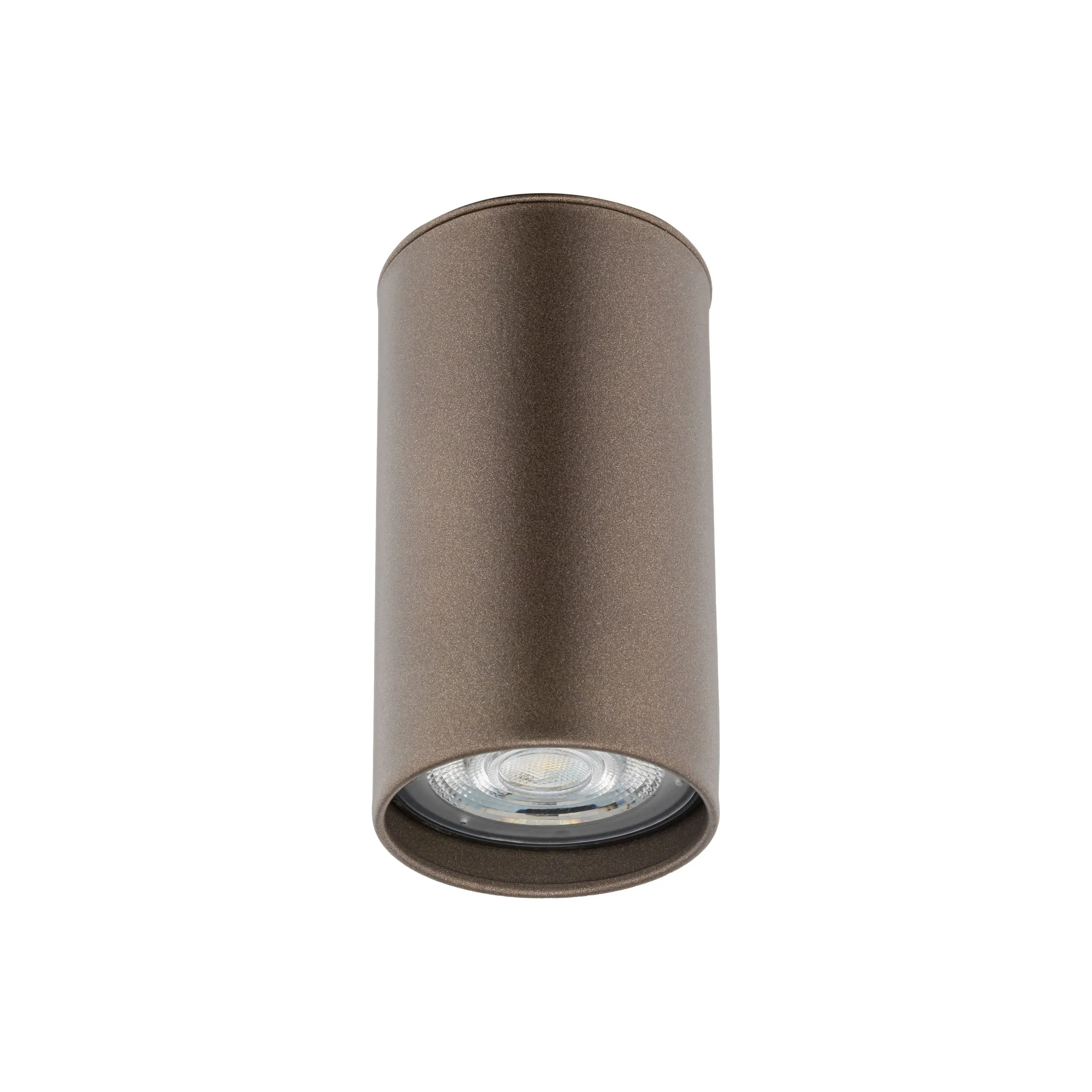 Plafon TOP brązowy metalowy okrągły 8x5cm