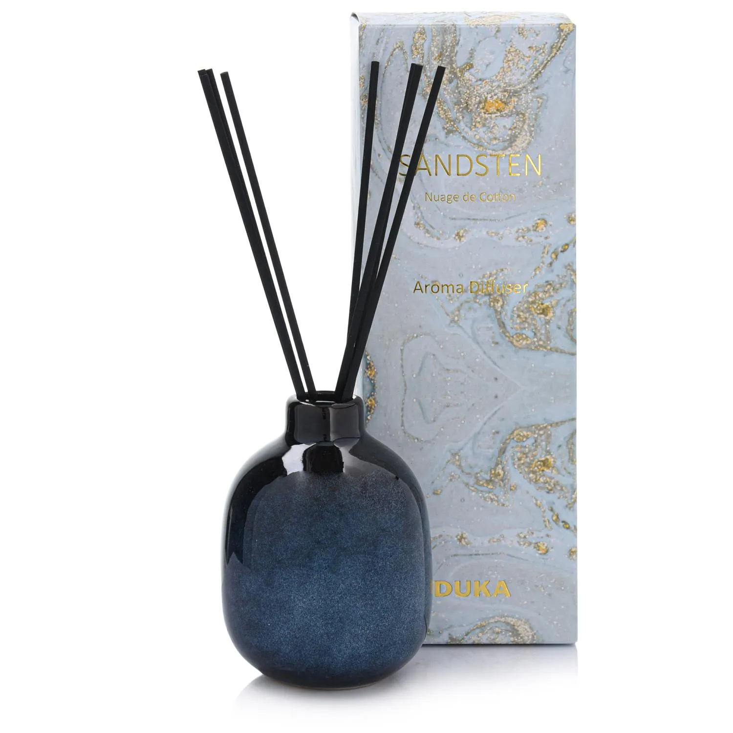 reed diffuser, aroma diffuser, glass bottle, blue diffuser, fragrance sticks