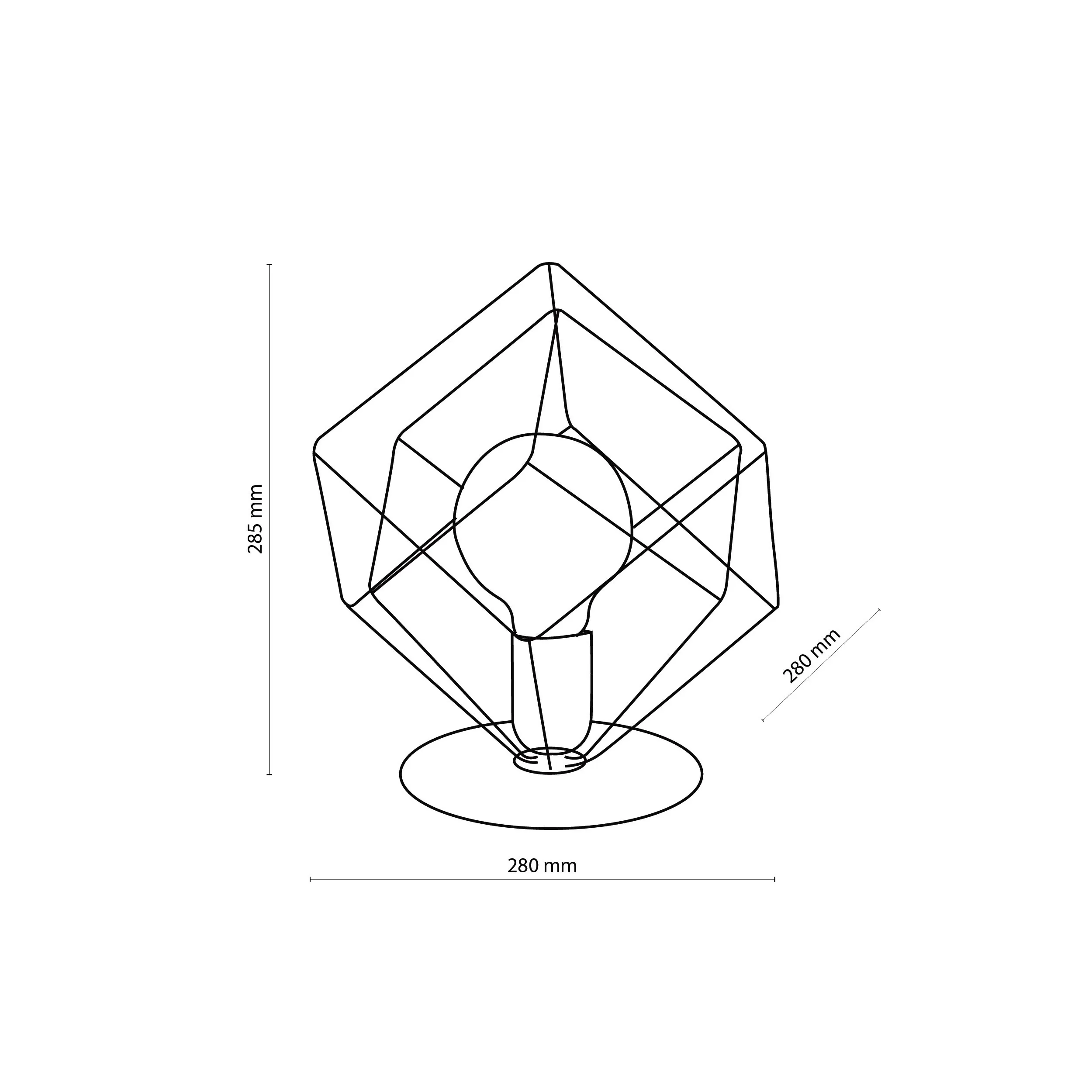 Lampka nocna ALAMBRE czarna złota metalowa 28cm - TK_5450