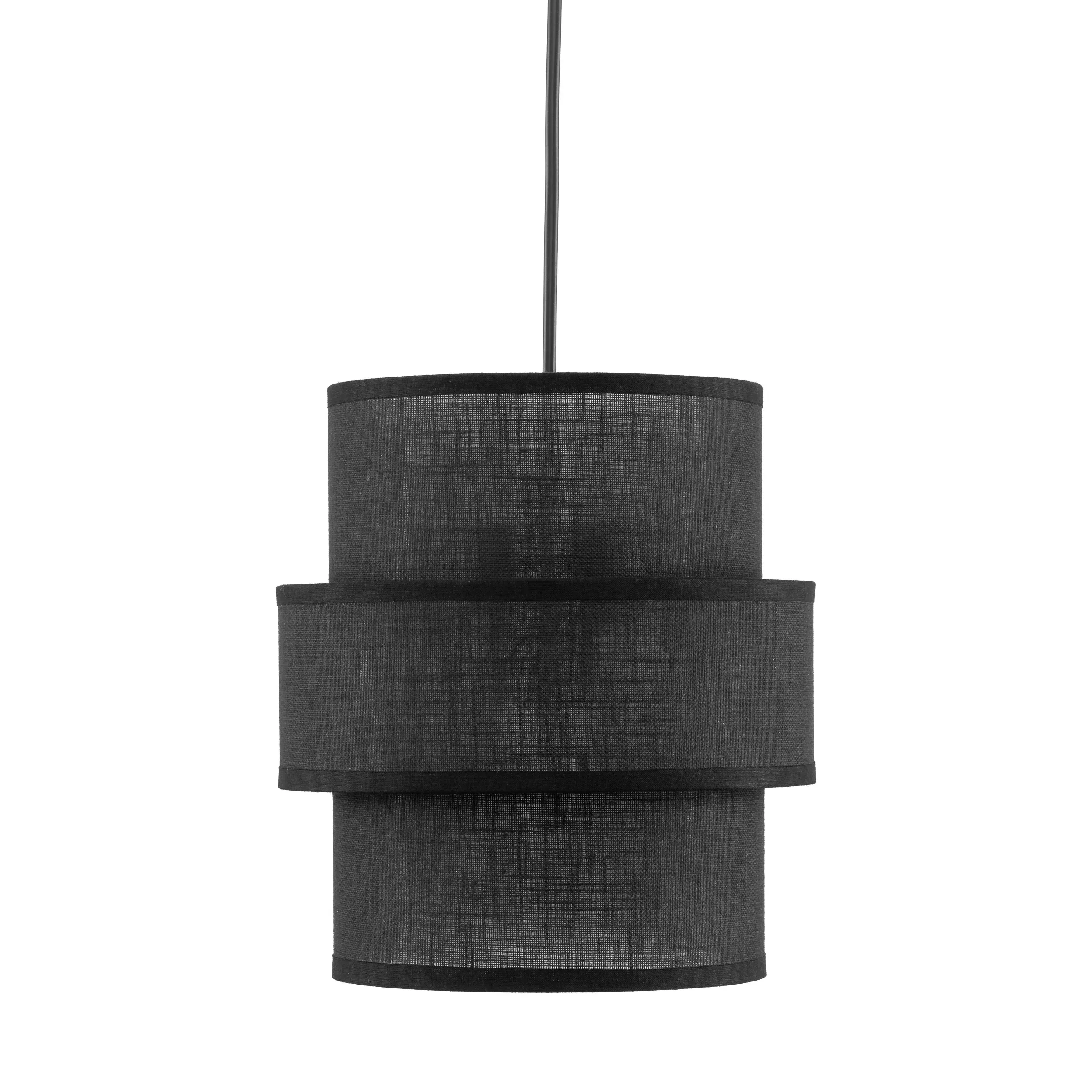 Lampa wisząca CALISTO czarna okrągła 160x20cm - TK_5306