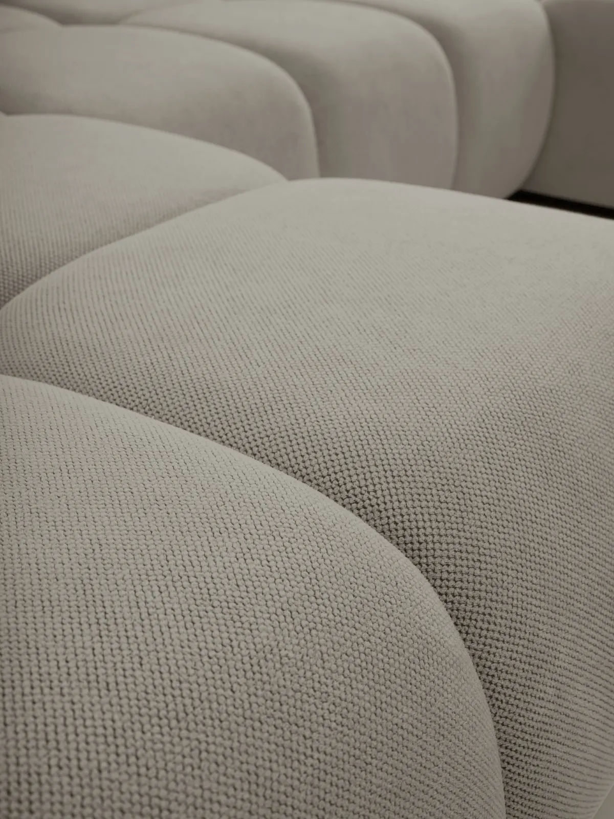 Narożnik rozkładany z pojemnikiem SOHO U CURIO 395 cm pikowany szary - SOHO_NAR_CURIO83_U