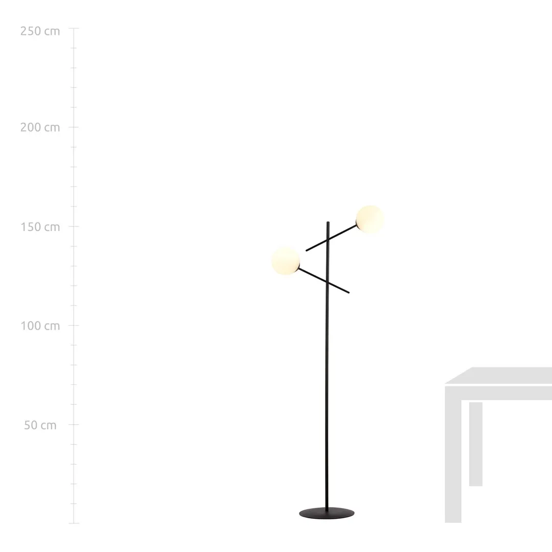 Lampa stojąca LINEAR LP2 czarny biały — zdjęcie 5