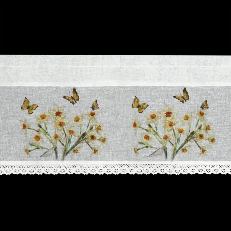 FIRANA GOTOWA FLORA 150X30 CM BIAŁY — zdjęcie 9