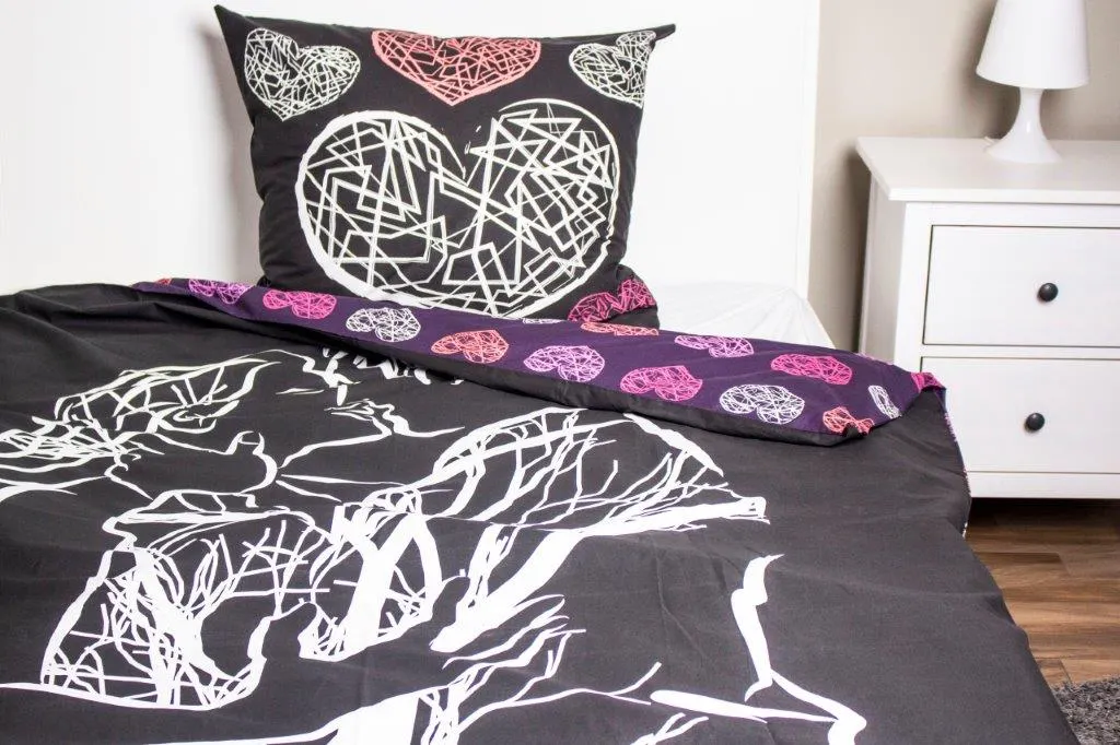 Pościel komplet AMORE 001 bawełna 100% 160X200+70X80 wielokolorowy - FARO_19486