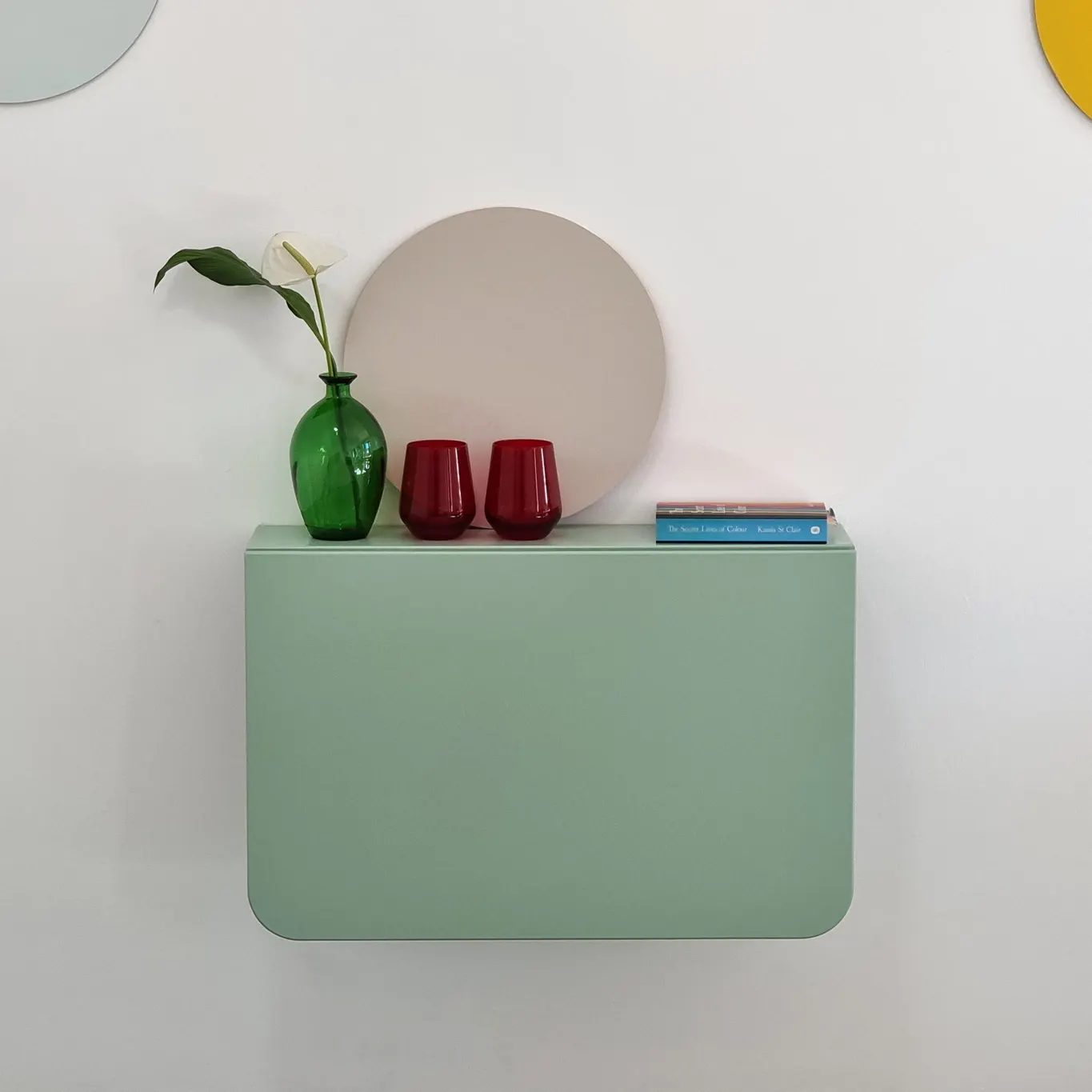 Stół ścienny opadający KLAPP 60x70cm koralowy dąb - RGBKLAPP6070_OAK_16