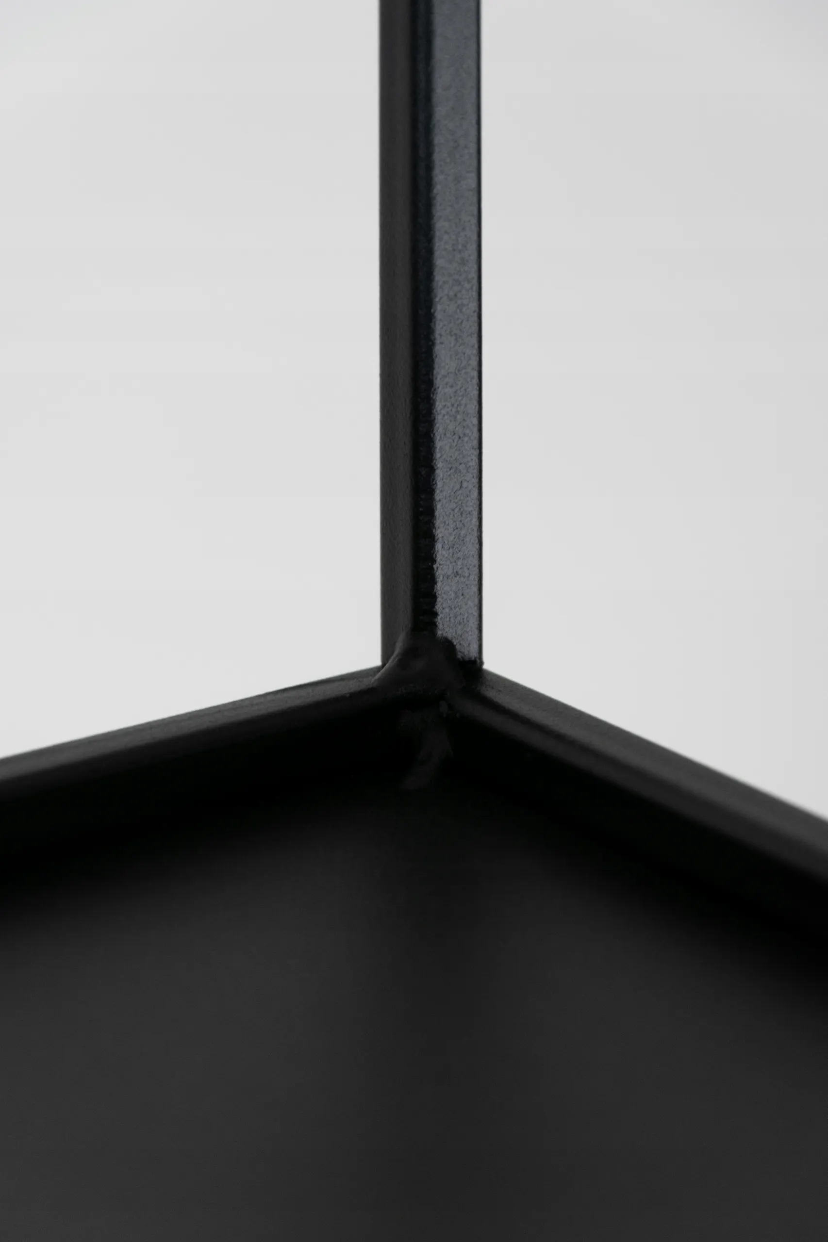 Kwietnik stojący metal drewno BREST M czarny - LD_TZ000155