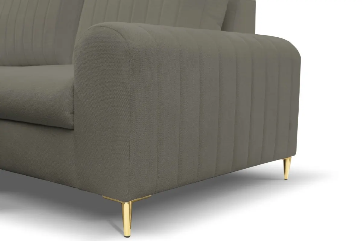 Narożnik rozkładany z pojemnikiem MONACO LOFT 251 cm lewy szary - MONACO_NAR_LOFT22_L