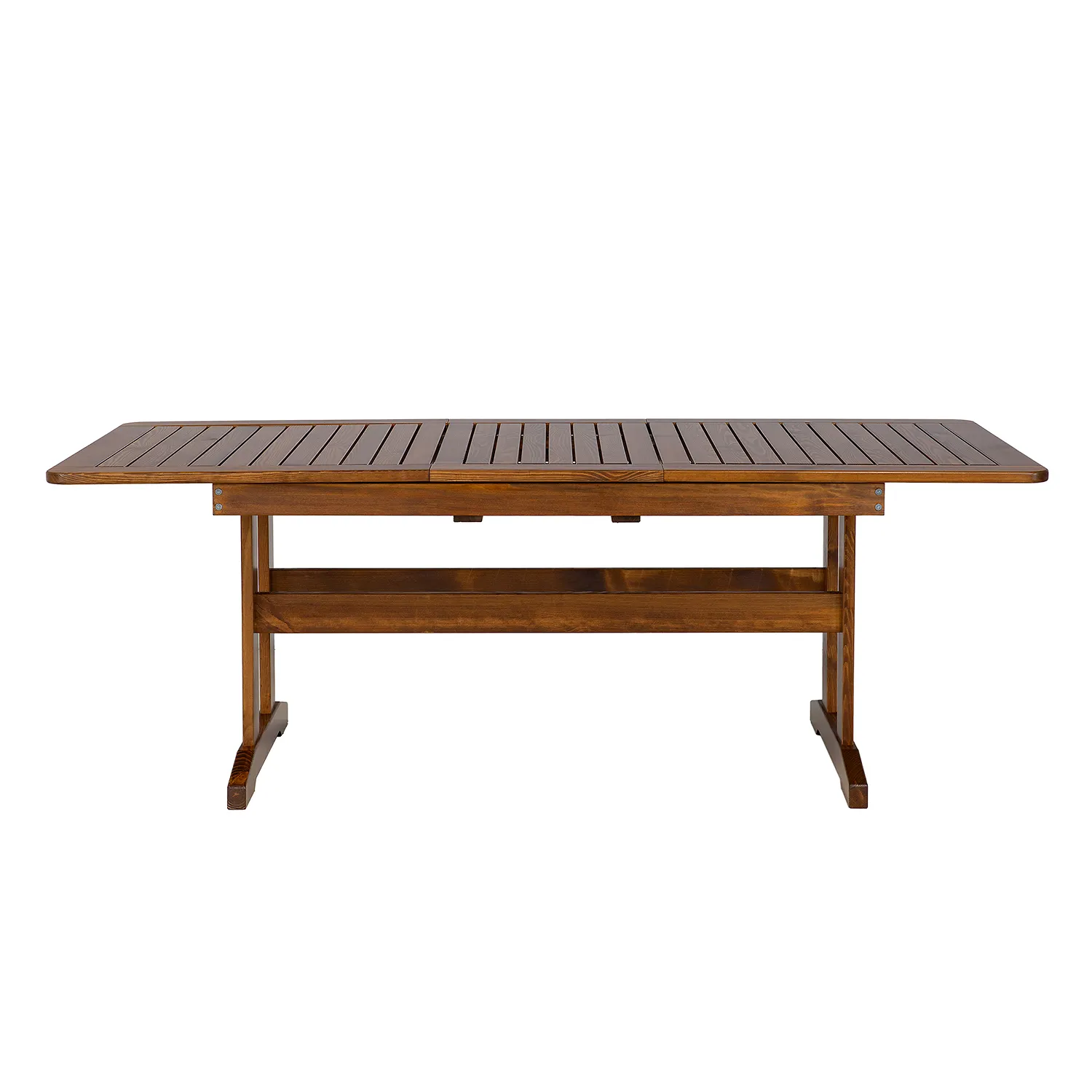 Stół ogrodowy drewniany rozkładany MEGAN LUX 90x160-208 świerk kolor orzech - DR_MO122_STOL