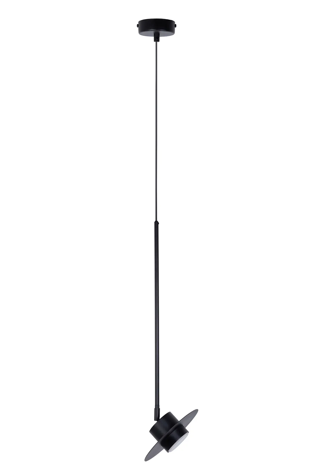 Lampa wisząca stalowa CHARLIE S dł. max 150 cm czarna