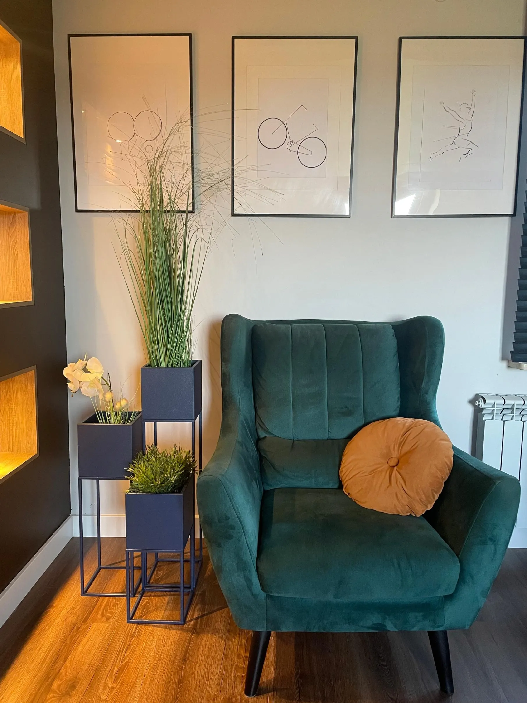 DONICZKA-osłonka na donice metalowa LORIENT L niebieska - LD_TZ000081