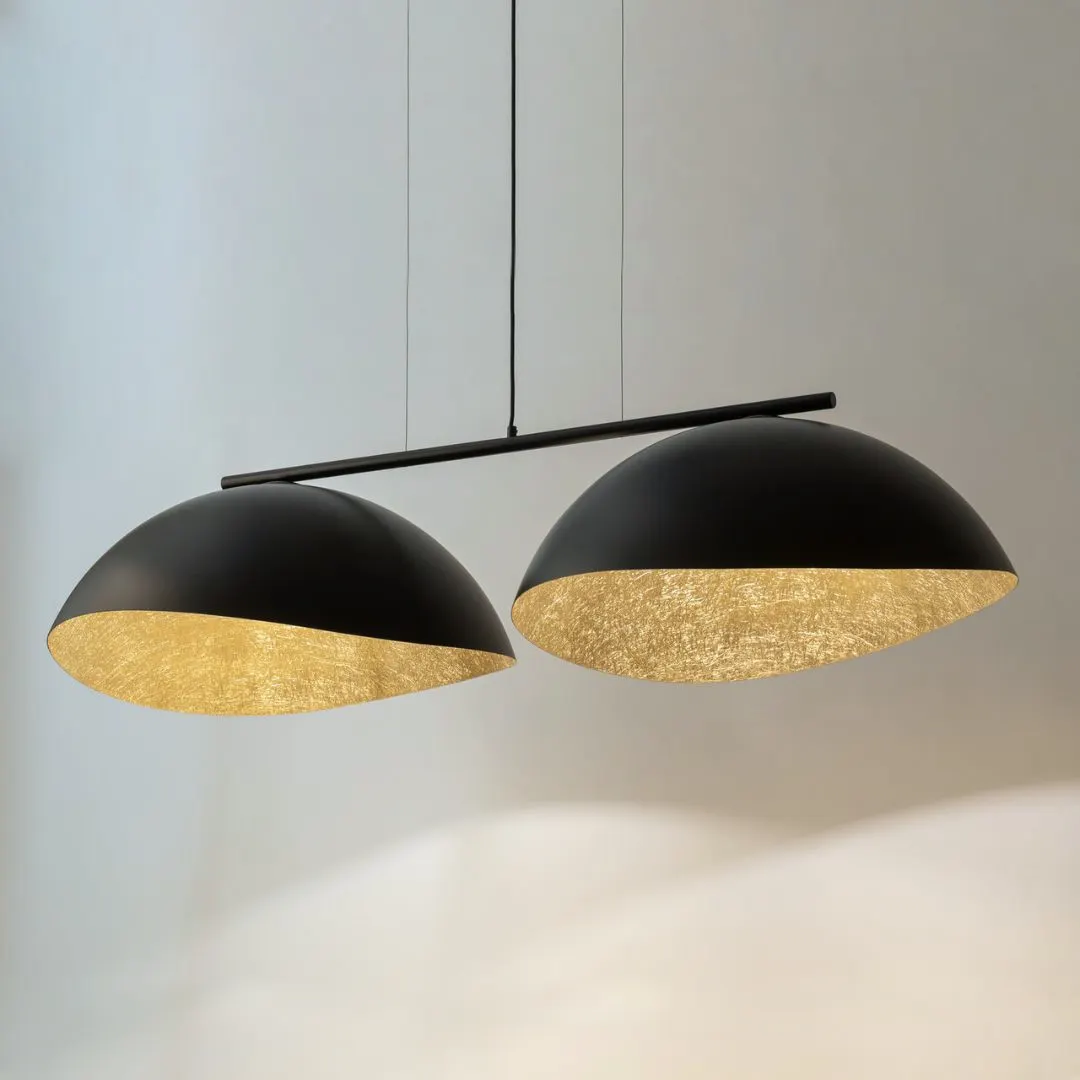 Lampa wisząca SOLAR 2 L czarno-złota - SI_40578