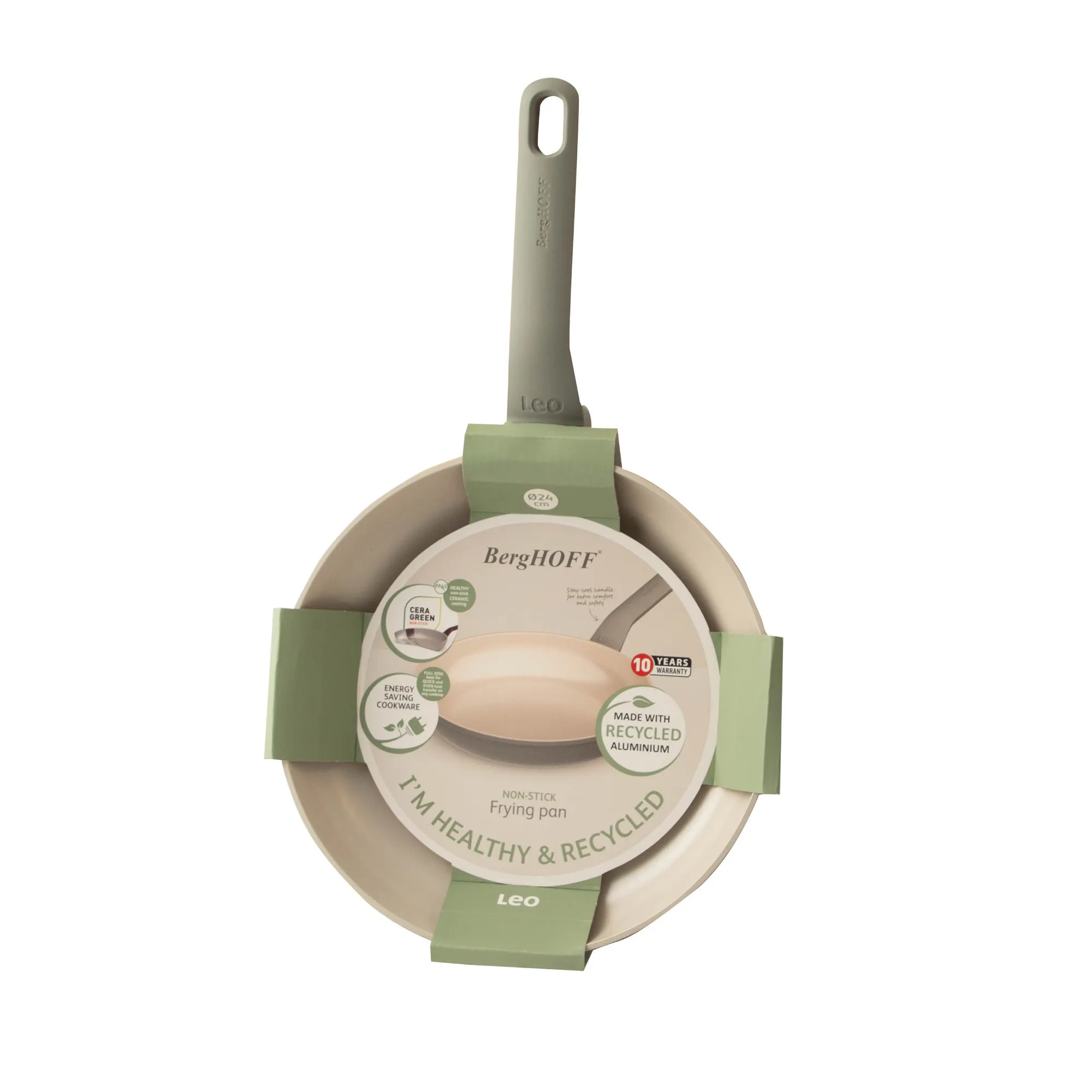 patelnia, nieprzywierająca, aluminium, zielony, ekologiczny