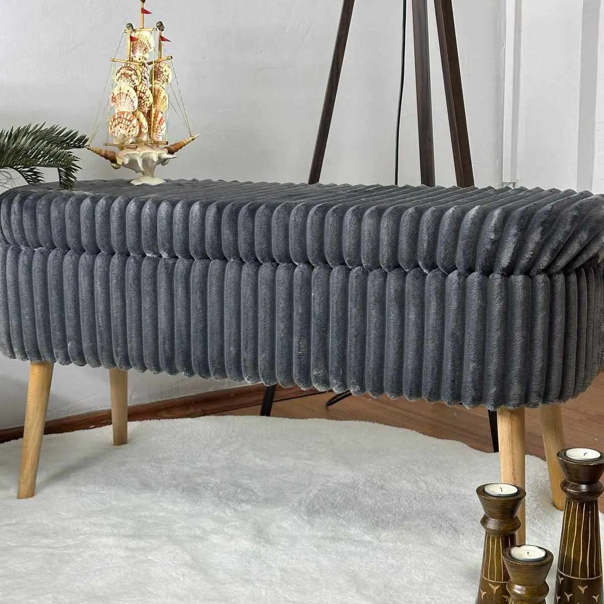 image sofa, fotel, wykładany, tkanina welwetowa, szary