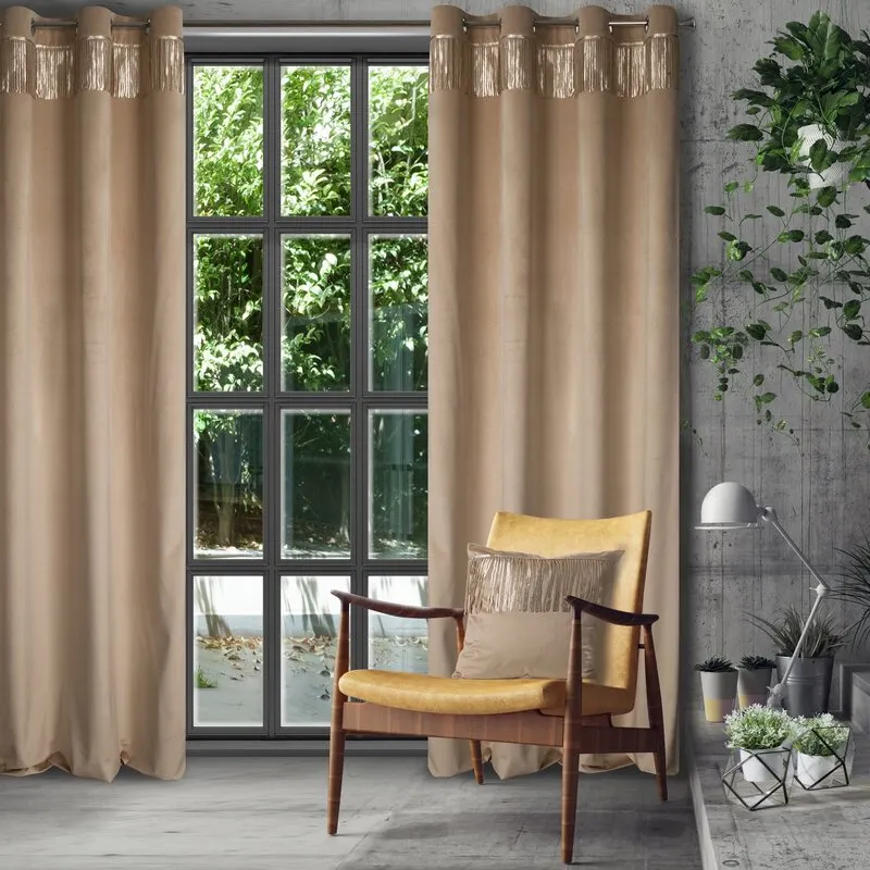 ZASŁONA GOTOWA JASPER 140X250 CM BEŻOWY - EU_386244
