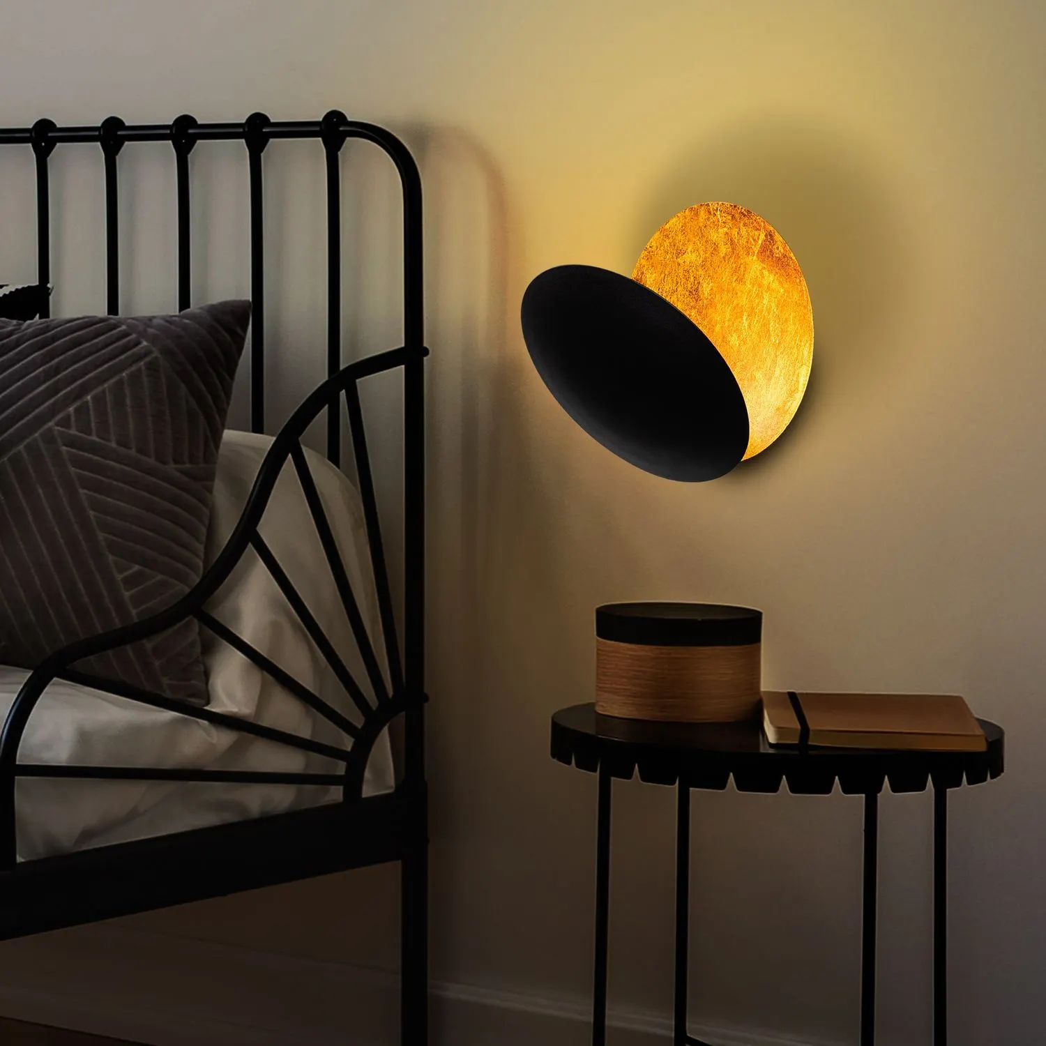 Lampa ścienna plafon YOSMA kolor czarny złoty — zdjęcie 7