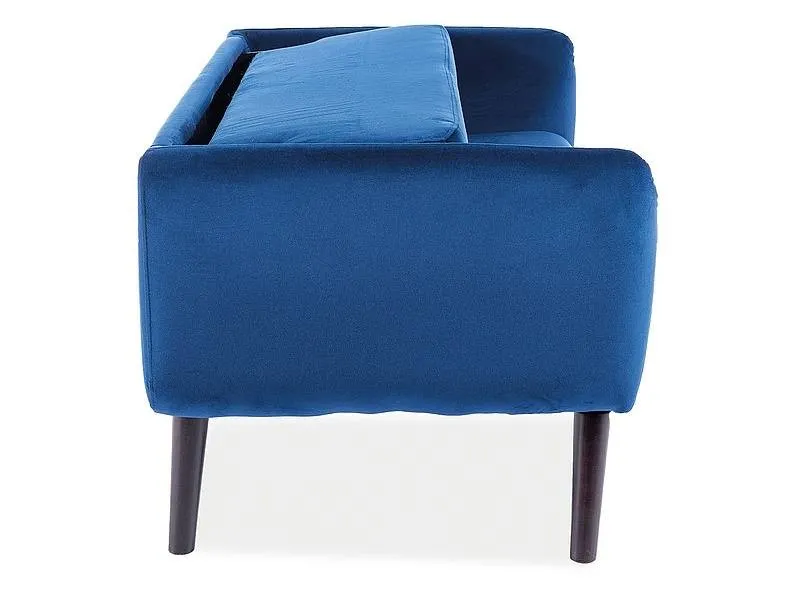 Sofa ELSA VELVET Bluvel 86 granatowa wenge - ELSAVGW