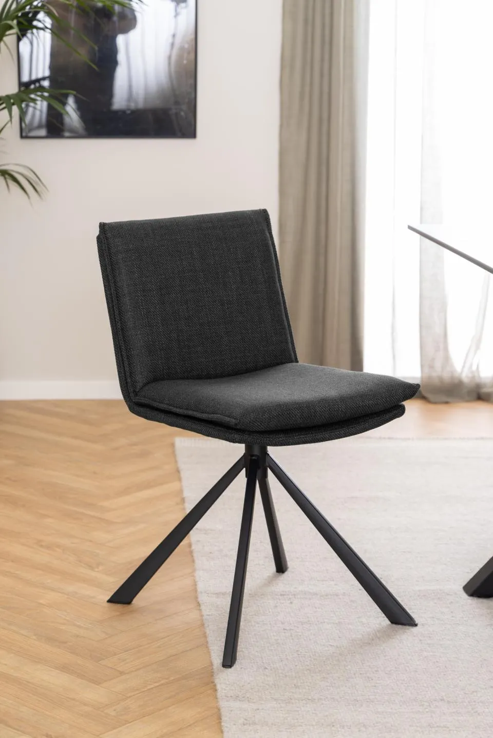 Krzesło obrotowe Lagos Ciemnoszary, Czarny - 0000101136