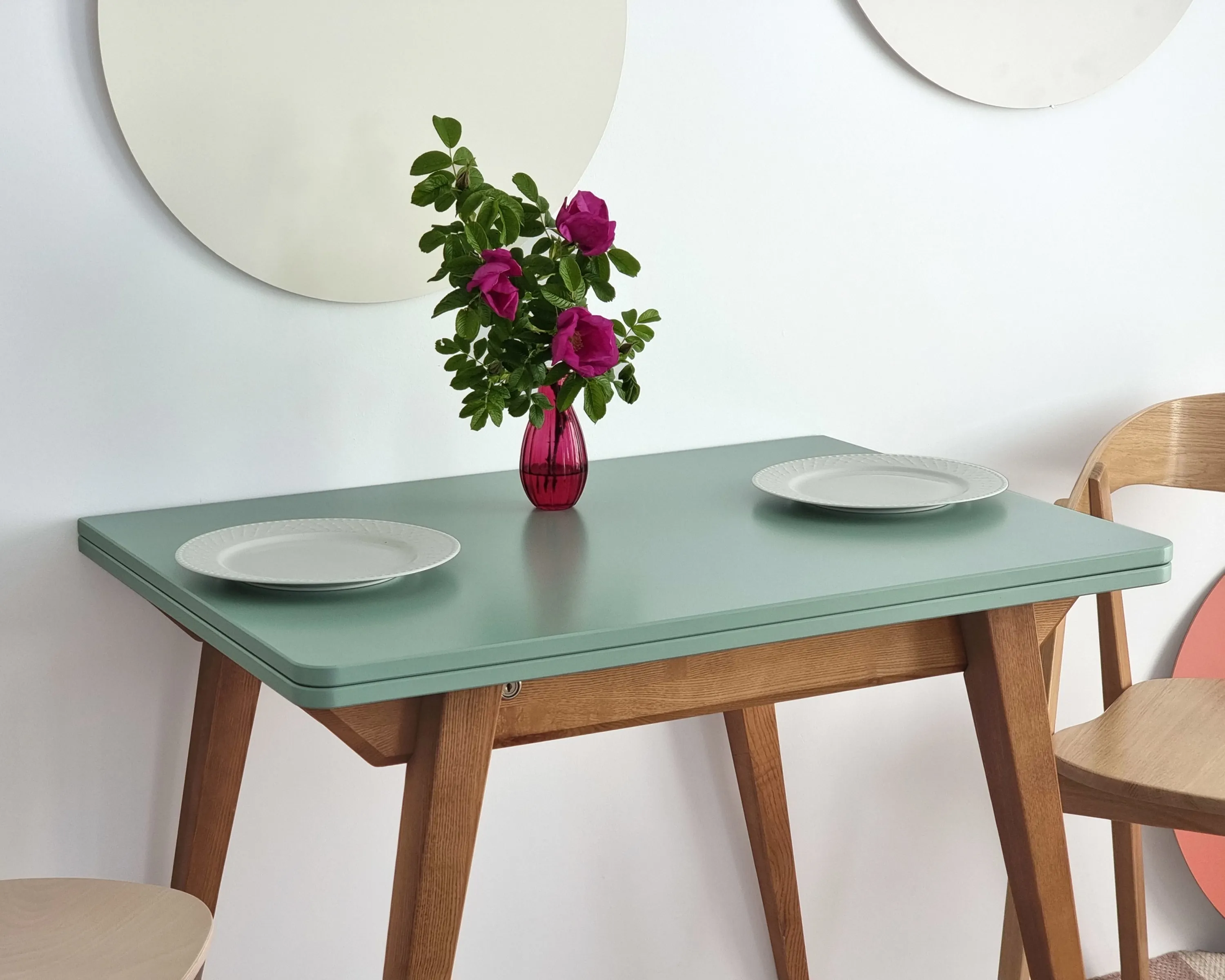 Stół rozkładany ENVELOPE 65x90-130cm szałwiowy dąb - NRAGABATE_E17_OAK