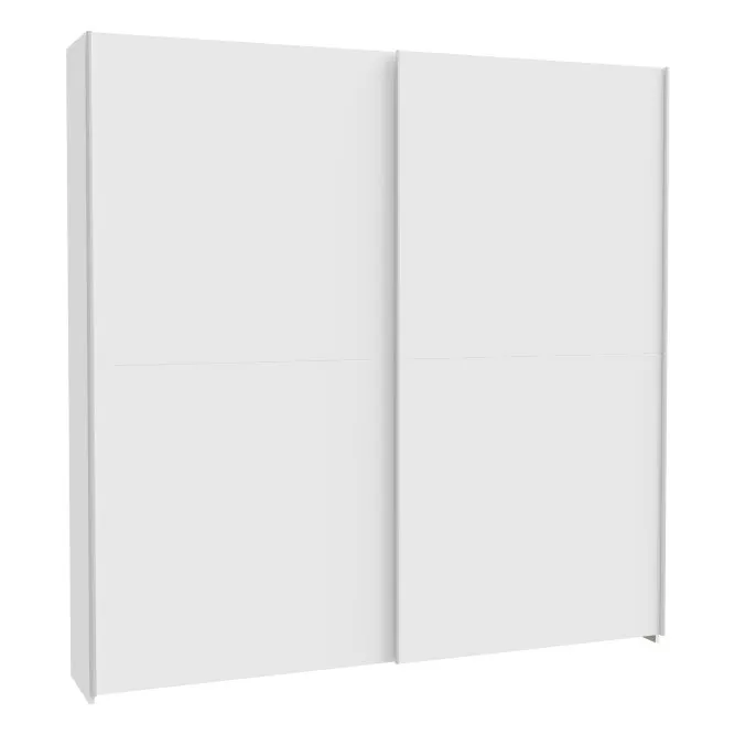 Szafa 2-drzwiowa HOME NOOK 2 drążki i półkI drzwi przesuwne 200cm biała