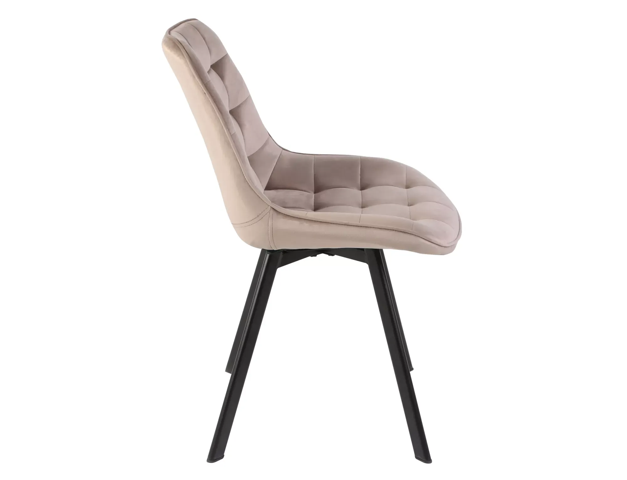 Krzesło obrotowe MONTI VELVET Bluvel 40 ciemnobeżowe czarne nogi - MONTIVCCBE