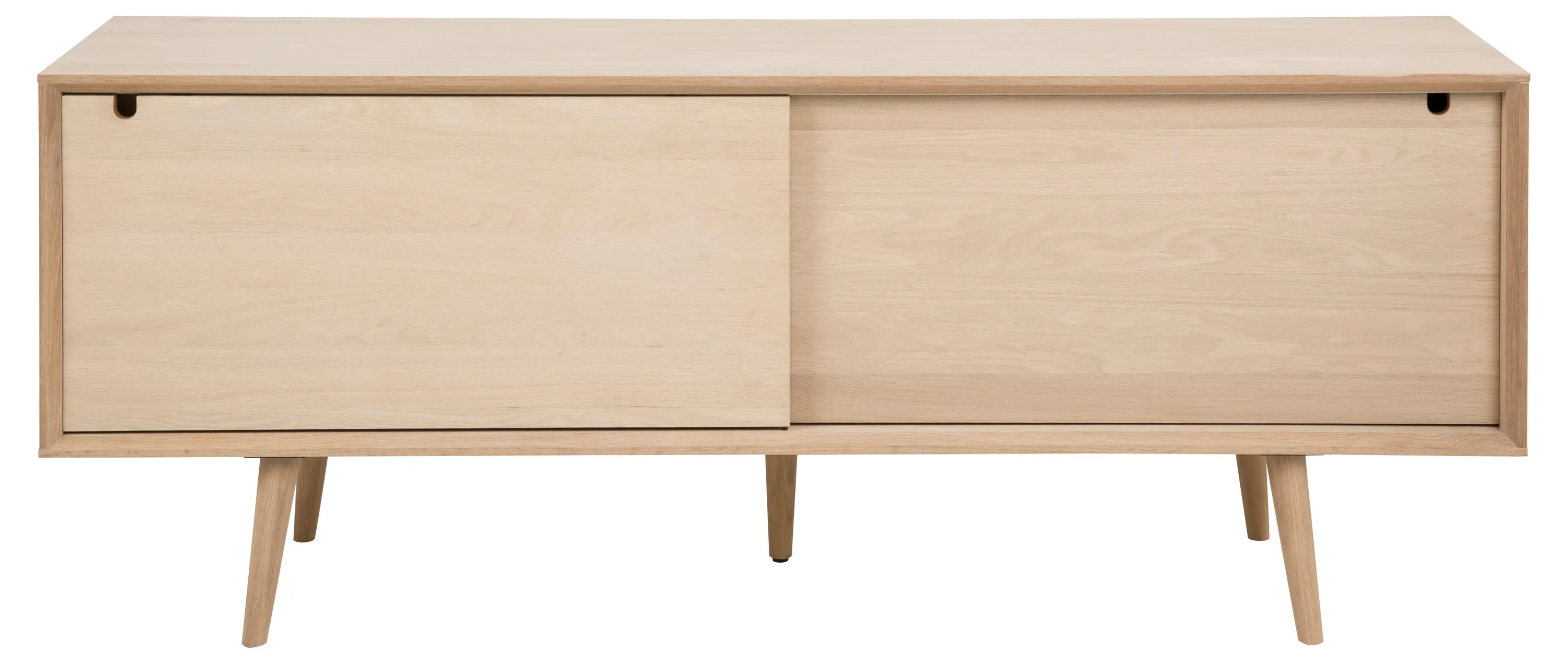 Komoda 2-drzwiowa EMMA 180x45x71 Fornir dębowy bielony olejowany