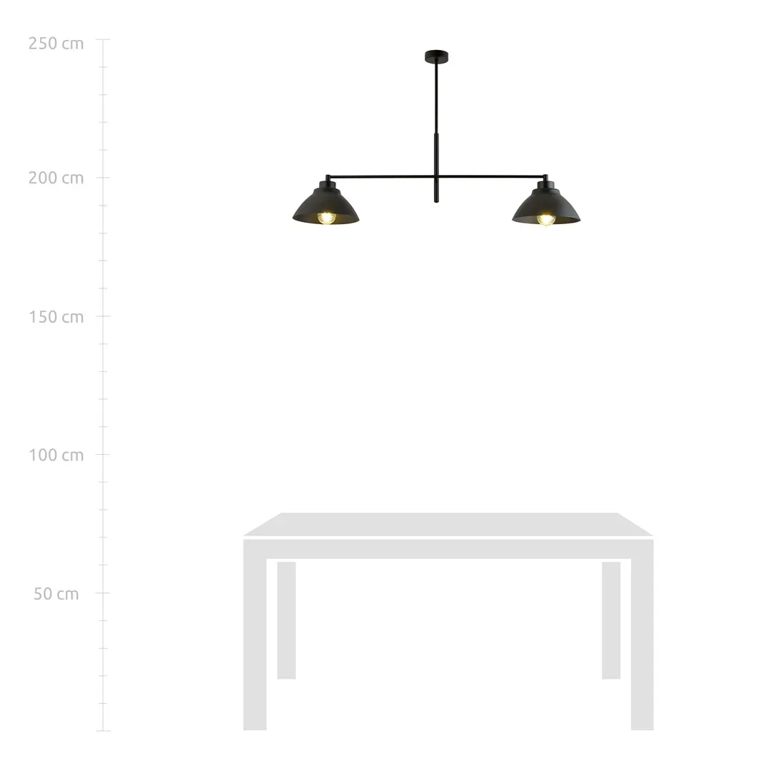 Żyrandol MAVERICK Czarny 1211/2 - 1211/2