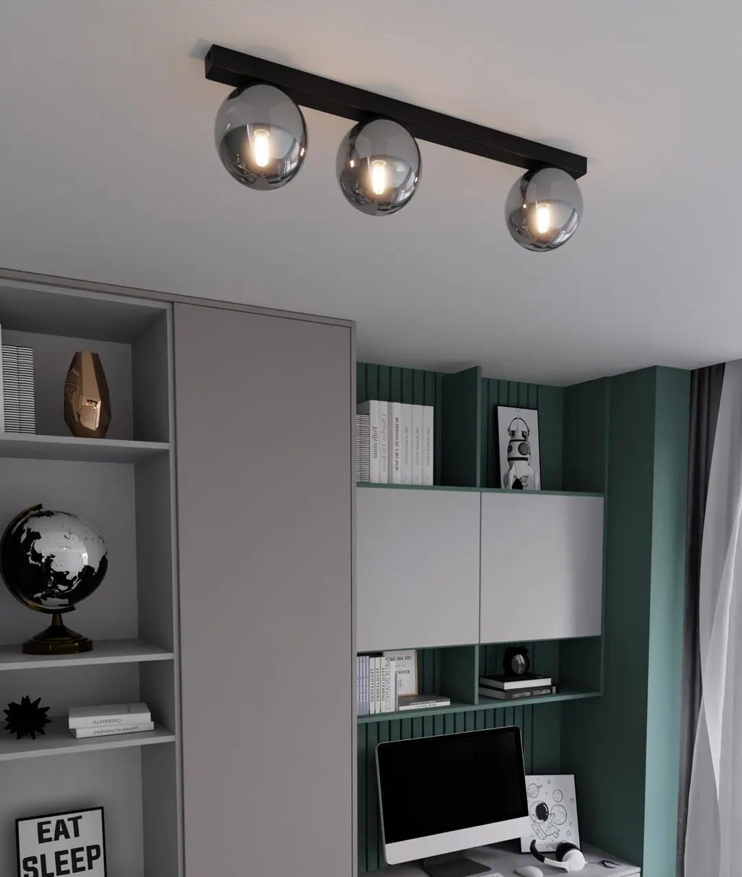 Lampa sufitowa FIT Czarny 1122/3 - 1122/3