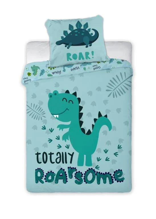 Pościel komplet dla dzieci PRZYTULAKI 019 bawełna 100X135+40X60 DINOZAUR wielokolorowy pieluszka, Papier, Meble