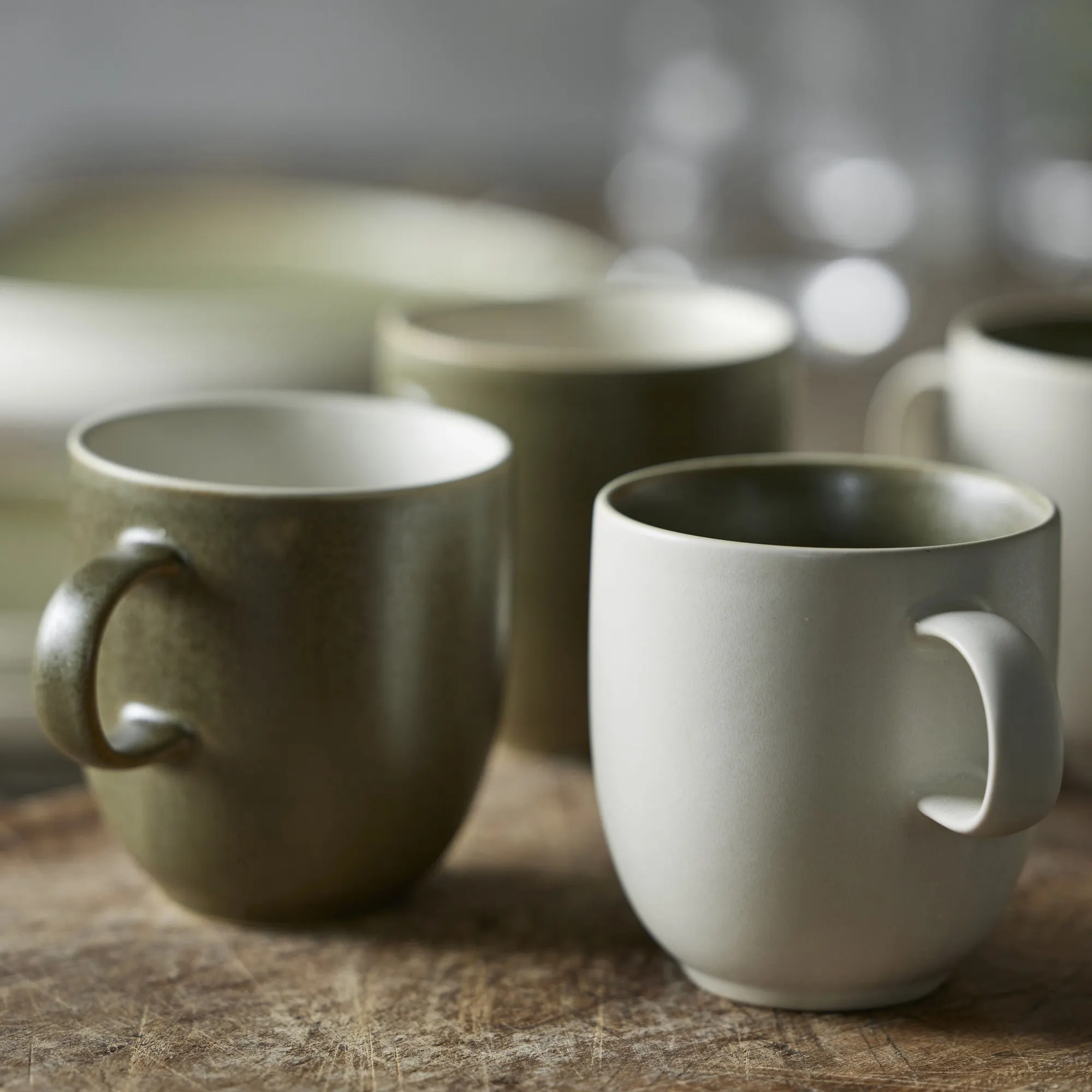 image mugs, ceramiczny, kubek do kawy, zestaw, glazurowany