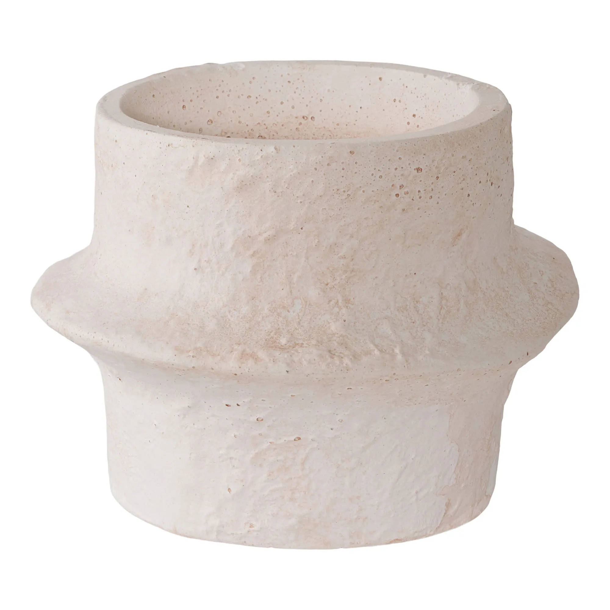 Świecznik cementowy CANDLE zestaw 2 sztuk biały - 4561187