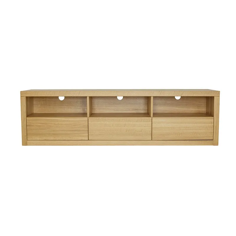 Szafka RTV dębowa RV302 Naturalny DREWMAX — zdjęcie 3