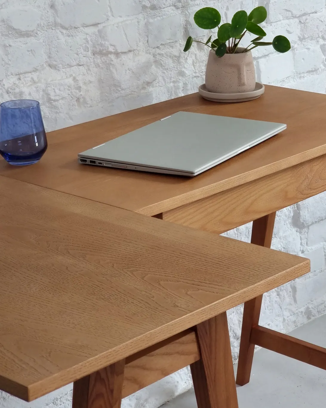 Biurko narożne z szufladą LUKA lewostronne 115x86 kolor dąb - NRGB_CDLUK1OAK_L