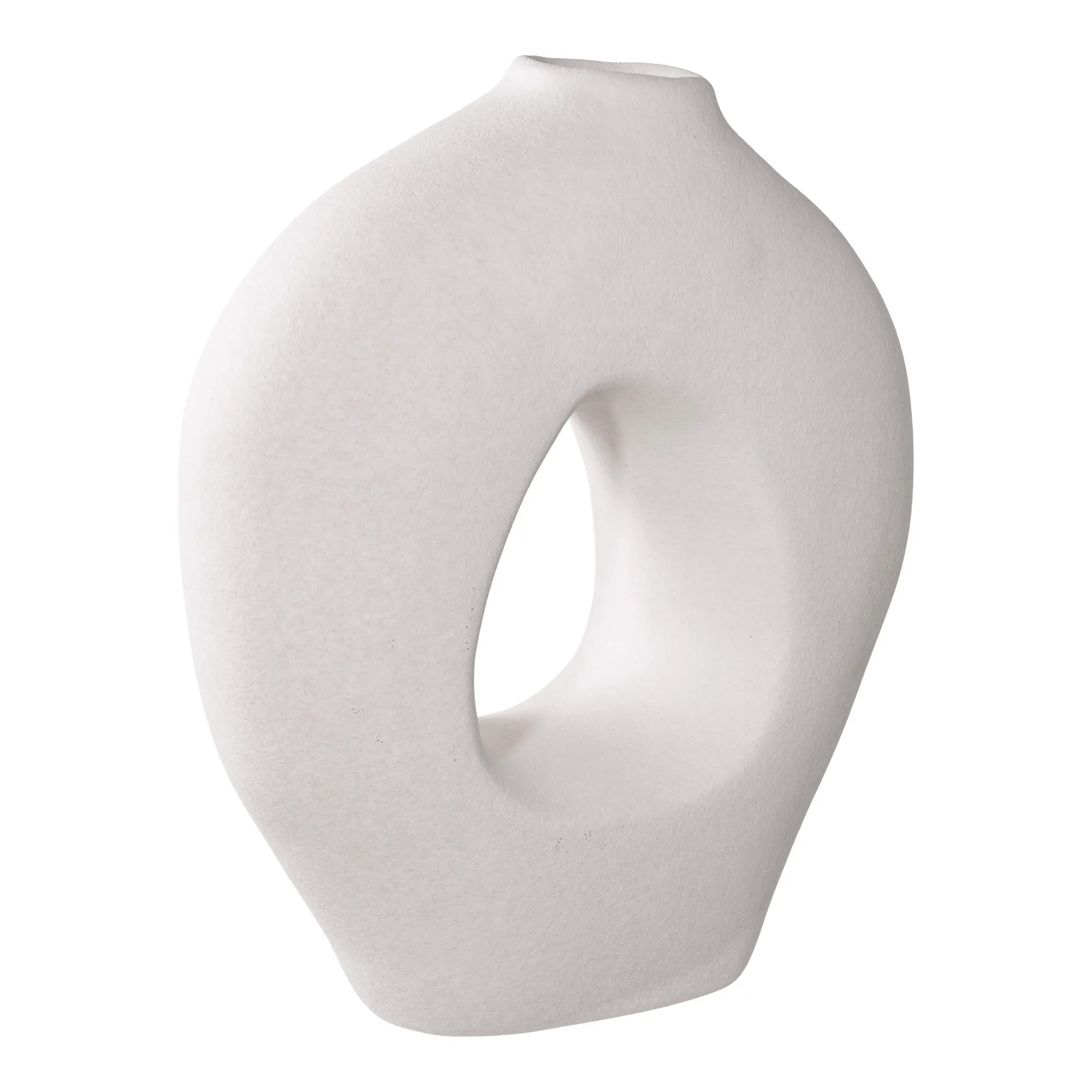Wazon ceramiczny VASE 24x10x28 cm biały
