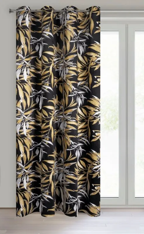 ZASŁONA CZARNA ZOJA 140 X 250 CM - EU_385813
