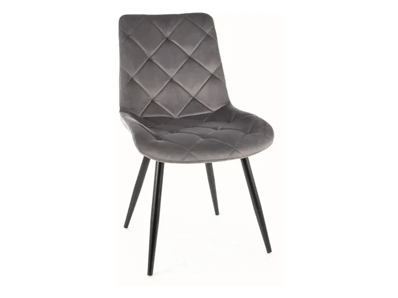 KRZESŁO RALPH VELVET CZARNY STELAŻ/SZARY BLUVEL 14 Signal KRZESŁO RALPH VELVET CZARNY STELAŻ/SZARY BLUVEL 14 Signal