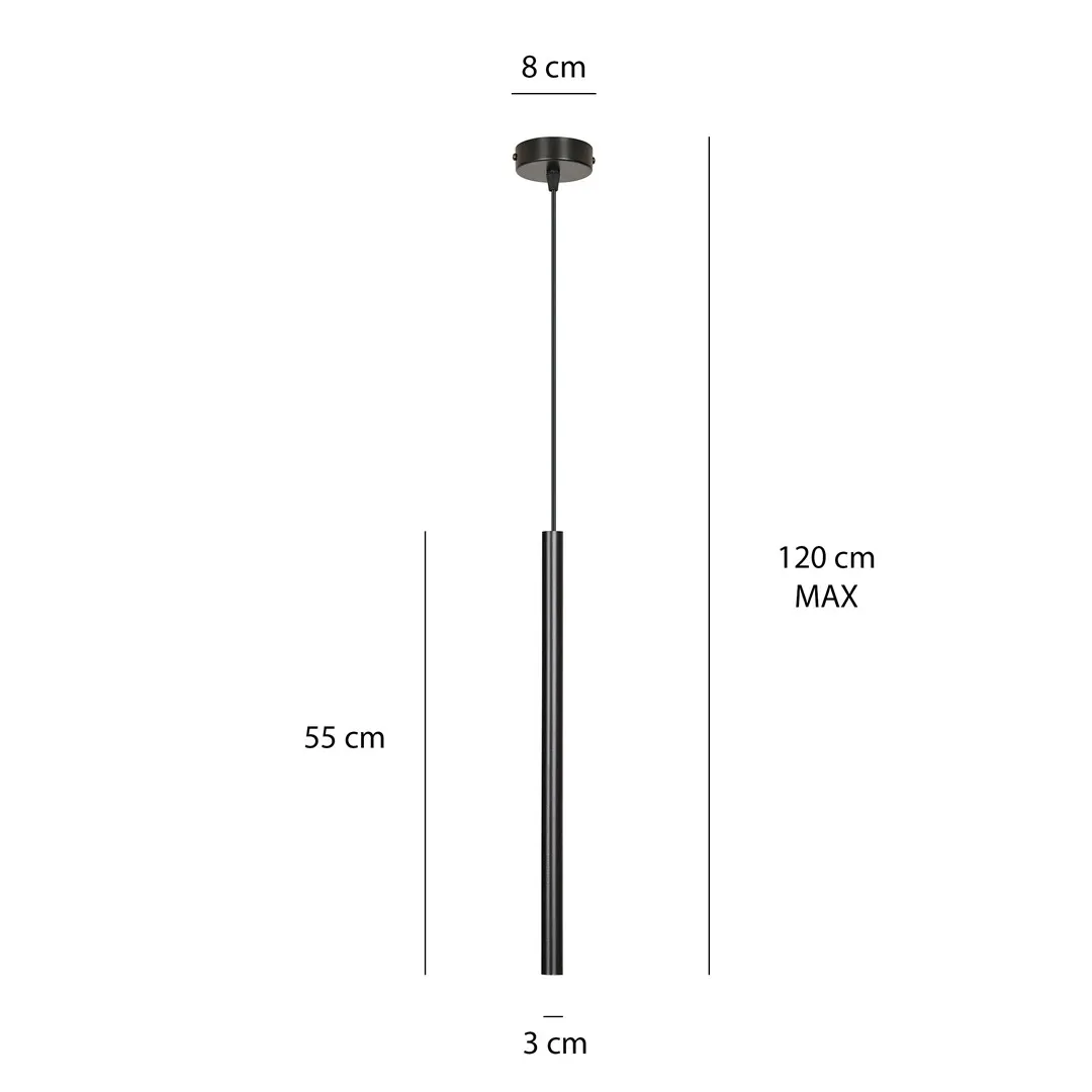 Lampa wisząca SELTER 1 czarna — zdjęcie 7
