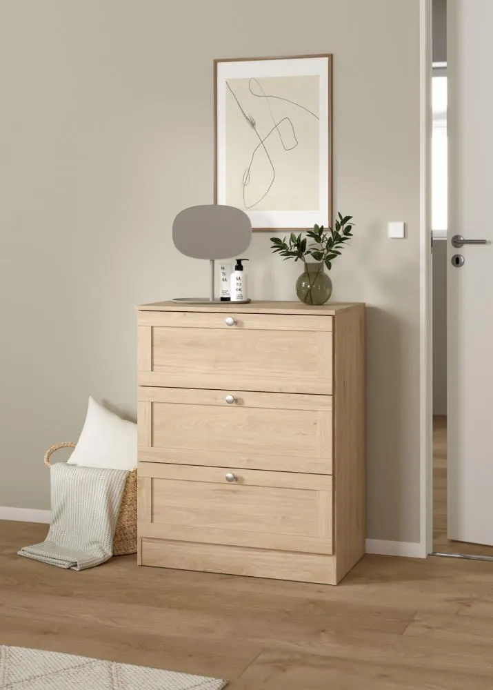 Komoda z 3 szufladami BILLUND 70 cm Jackson Hickory - TV_68055HLHL