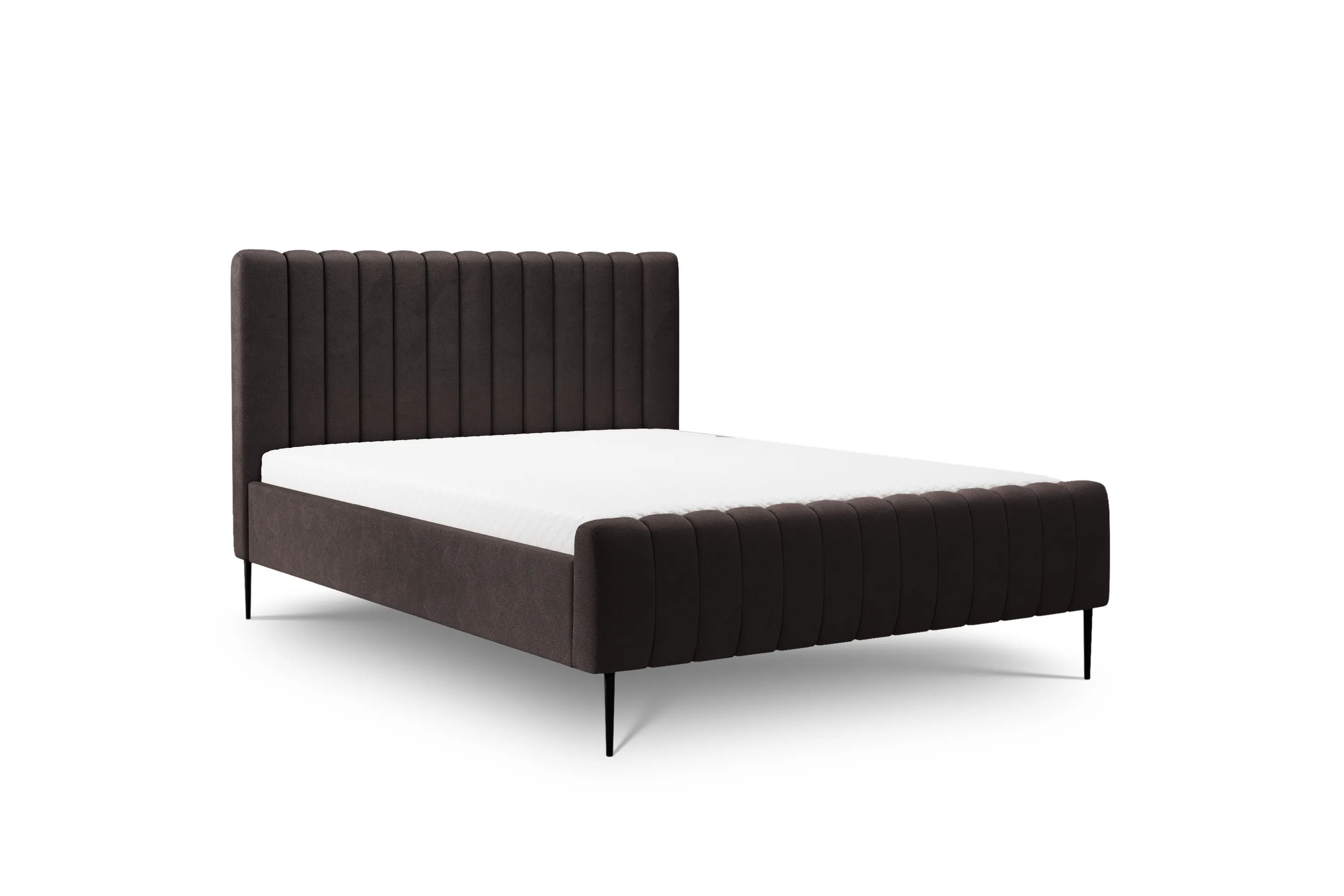 Łóżko Nicole / 140x200 / Salvador (SIC) 4 / czarne nogi - brązowy Łóżko Nicole / 140x200 / Salvador (SIC) 4 / czarne nogi - brązowy