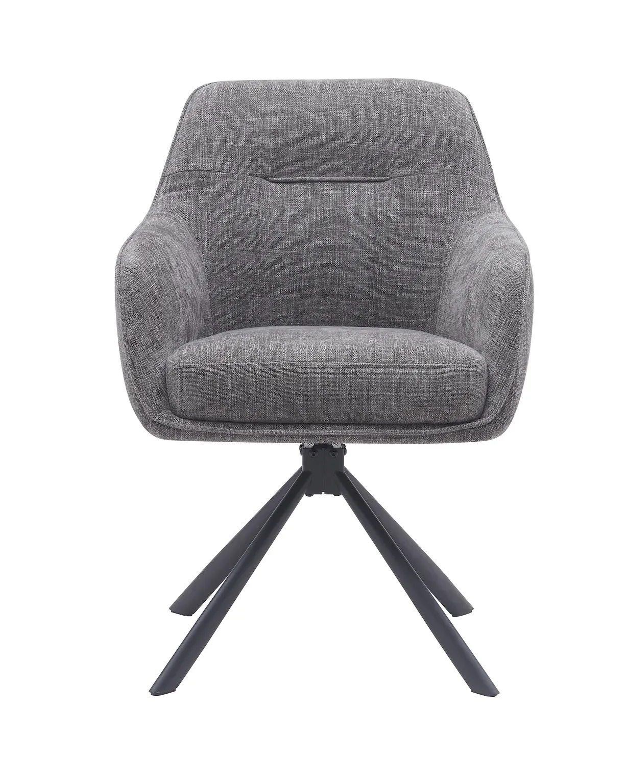 Krzesło obrotowe AVOLA z podłokietnikami - grafitowy - UN_51140003