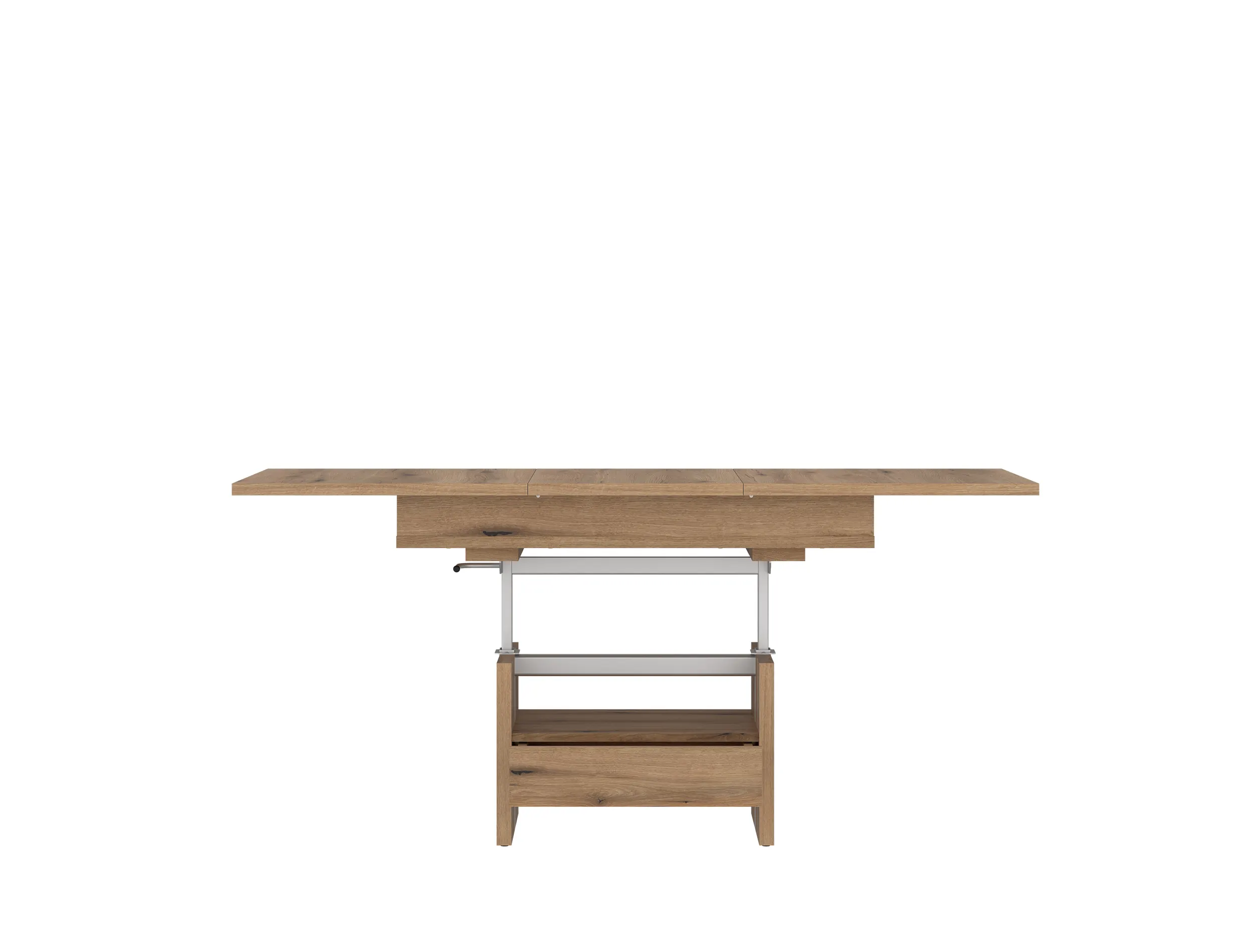Ławostół rozkładany z podnośnikiem i szufladą CORTADO 65x110(150) dąb coast evoke CRTT02