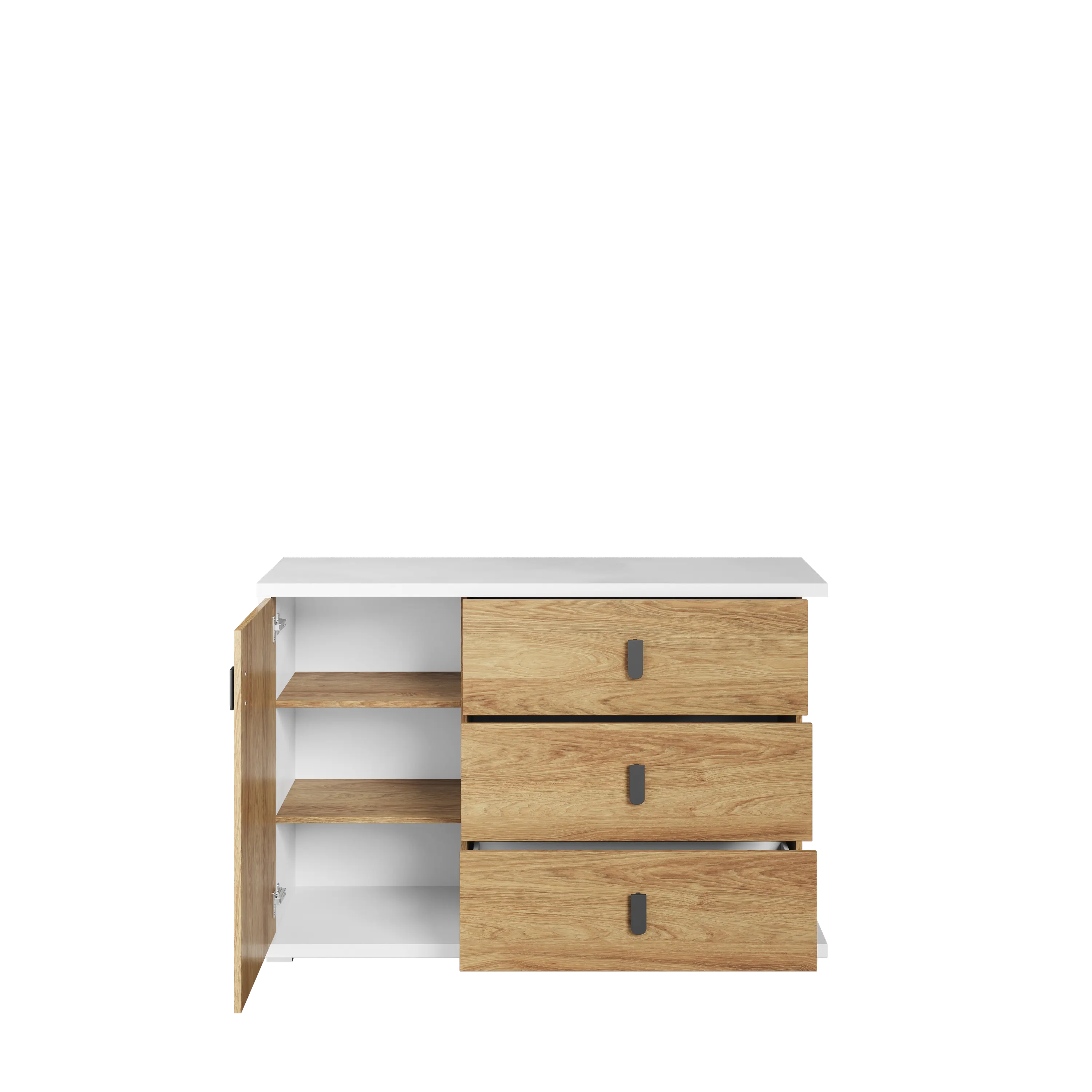 Komoda z szufladami Simi MS-05 135cm biała - MS5BH