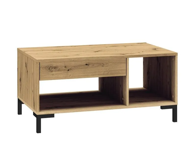 Stolik z szufladą NEVIO 21 dąb artisan 60x100cm Stolik z szufladą NEVIO 21 dąb artisan 60x100cm