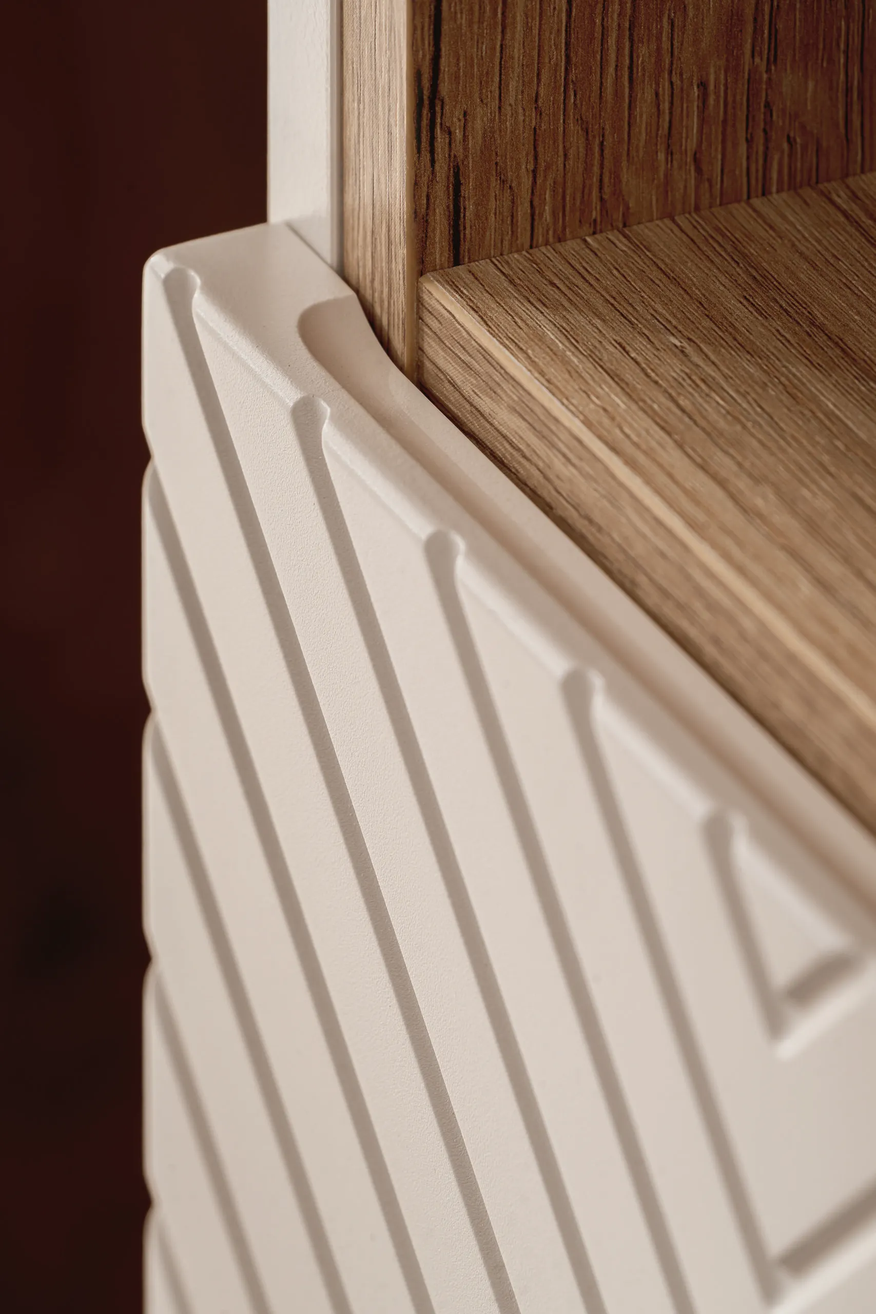 Zestaw meblowy SET-VIC 120cm ( 2 szafki + blat + 2 umywalki nablatowe Lola + szafka wysoka ) kaszmirowy, efekt drewna - SET-VIC_B_OAK_120CM_D/S_UN_LOLA_GW_HC