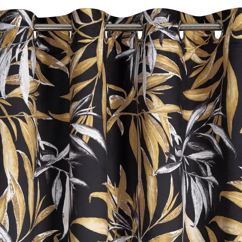 ZASŁONA CZARNA ZOJA 140 X 250 CM - EU_385813