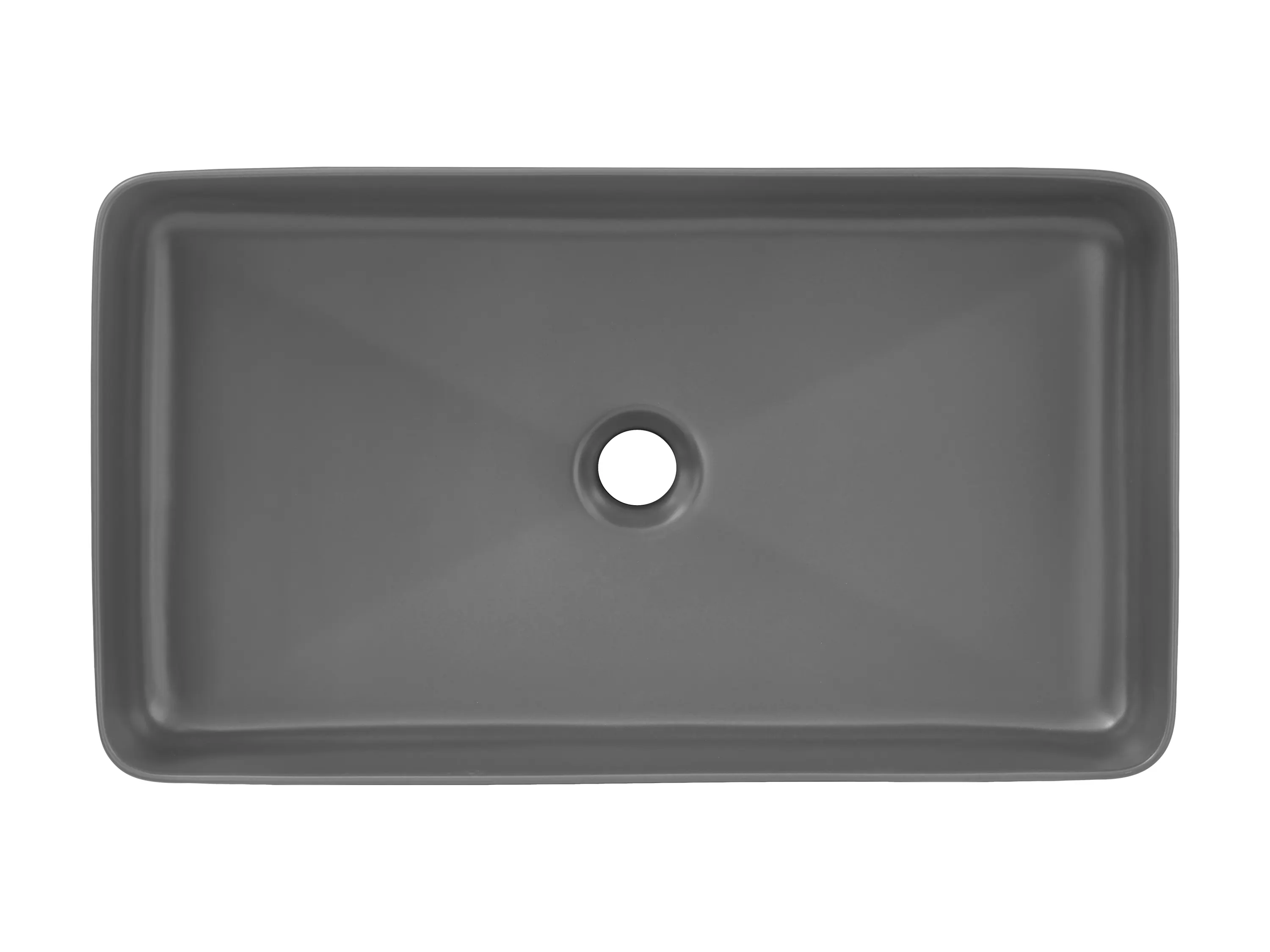 Umywalka nablatowa SLIM DP szary mat 61x11x34 (bezpiecznie pakowana) - UM-6275_SLIM_60_GREY_DP