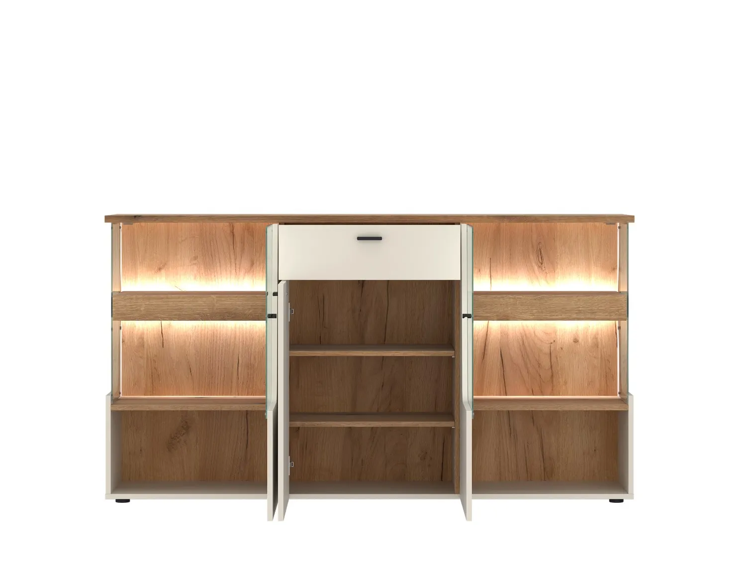 Komoda 3-drzwiowa z szufladą CUT OUT | CTUK01 | cashmere dąb coast evoke - 6000000019805