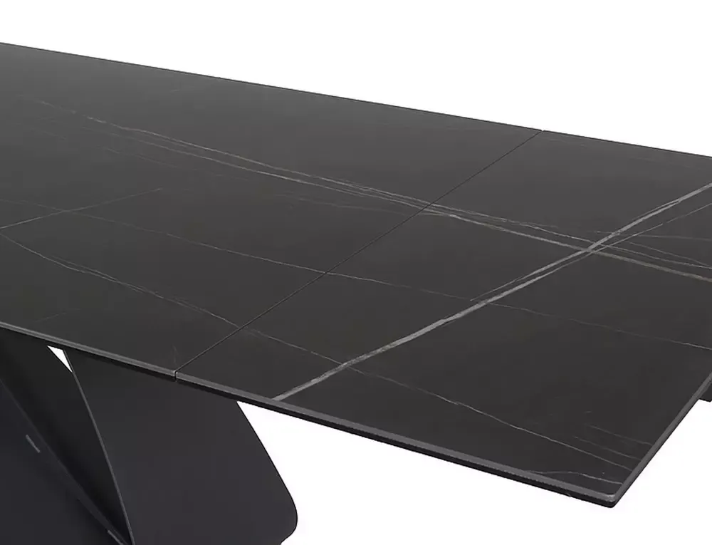 Stół rozkładany DIUNA CERAMIC 90x160(240) cm Sahara Noir czarny - DIUNACC160