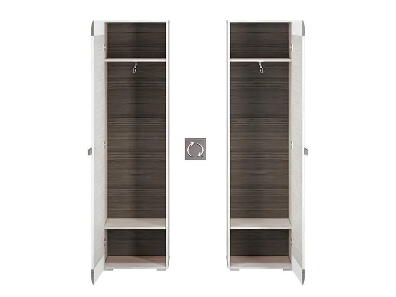 Szafa do przedpokoju 1-drzwiowa BLANCO 19 sosna śnieżna - 1BLAN19-001